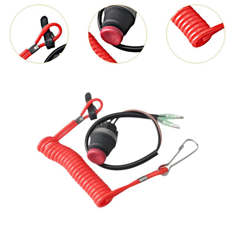 Safe Stop Switch with Lanyard Outboard Engine Motor for Marine Fittings