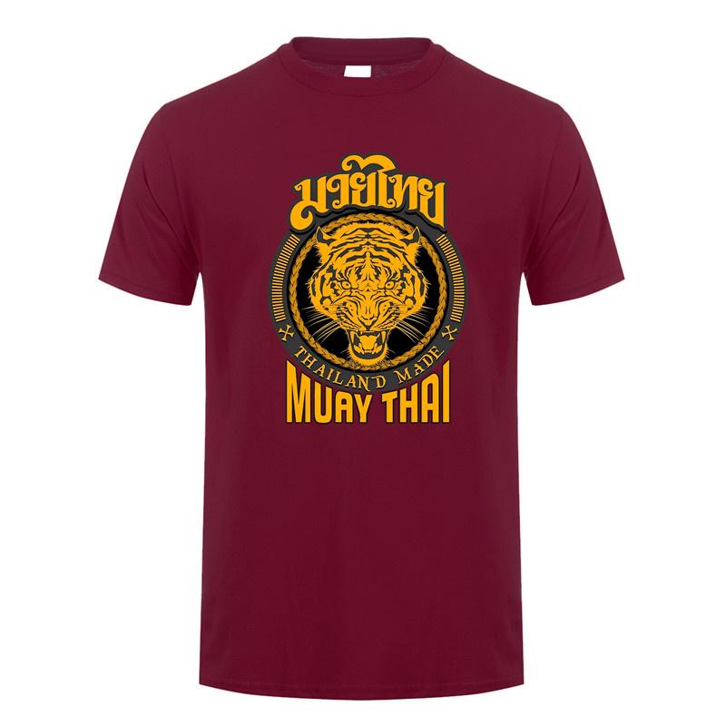 Tiger Sagat Muay Thai Thailand T Shirt Summer Cool Unisex Cotton Short Sleeve Tshirts Gift Unisex Tee Tops DY020