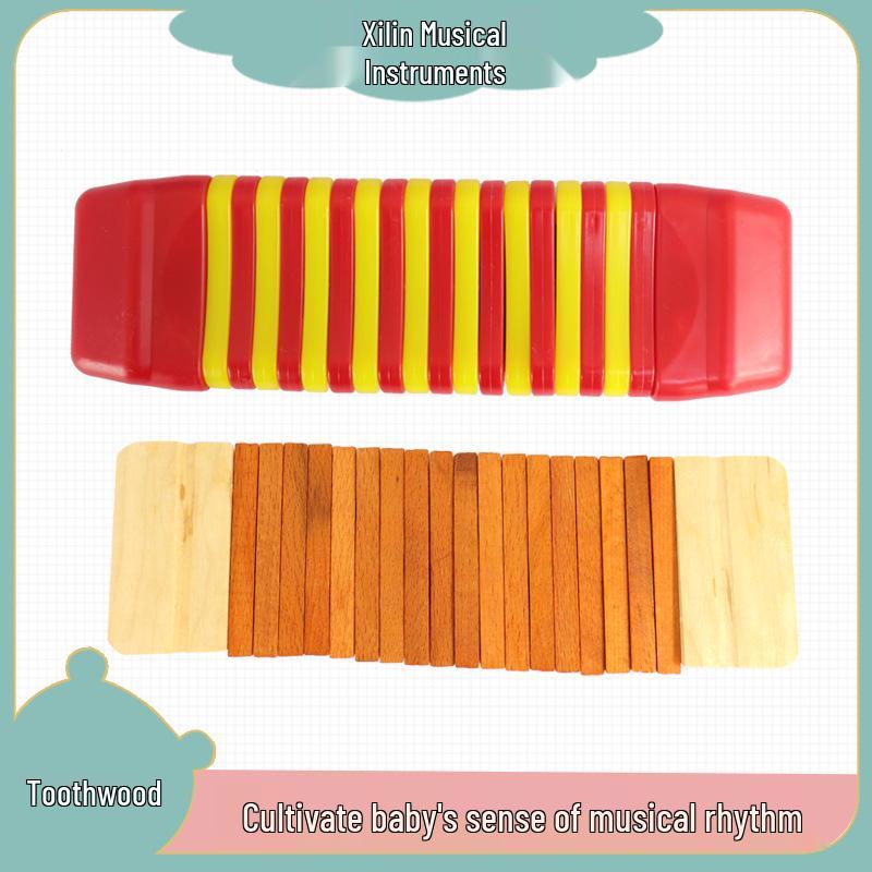 

Wooden Toothed Percussion Instrument for Kindergarten Education and Park Activities Plastic Toothed Wood