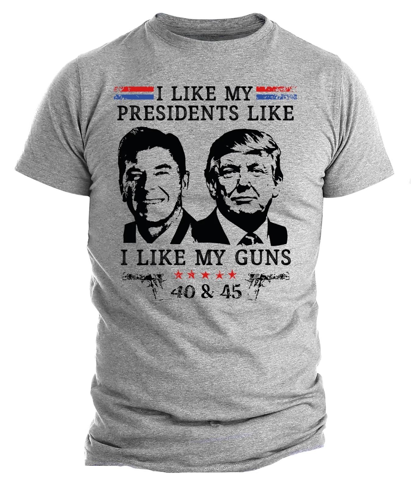 

Donald Trump President T-T-shirt Funny 2024 Elections My Presidents Like My Guns 2XL