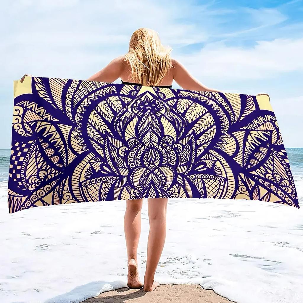 Mandala Strandtuch Ausverkauf Handtücher, Boho Stil Cooles Reise Pool Handtuch, Leicht Sandfrei Schnelltrocknend Reisehandtücher