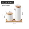Qianxing Ceramic Seasoning Jars and Oil Pots Set