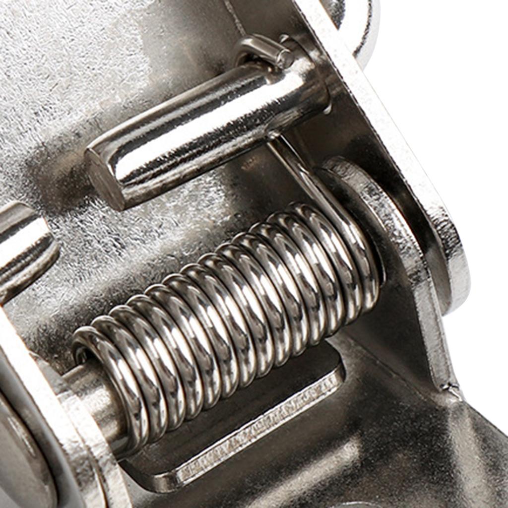 10Pcs Drawer Hasp Clasp Spring Loaded Clamp Clip Duckbill Tension Lock Hasp Heavy Duty Cabinet Handle Lock Enduring