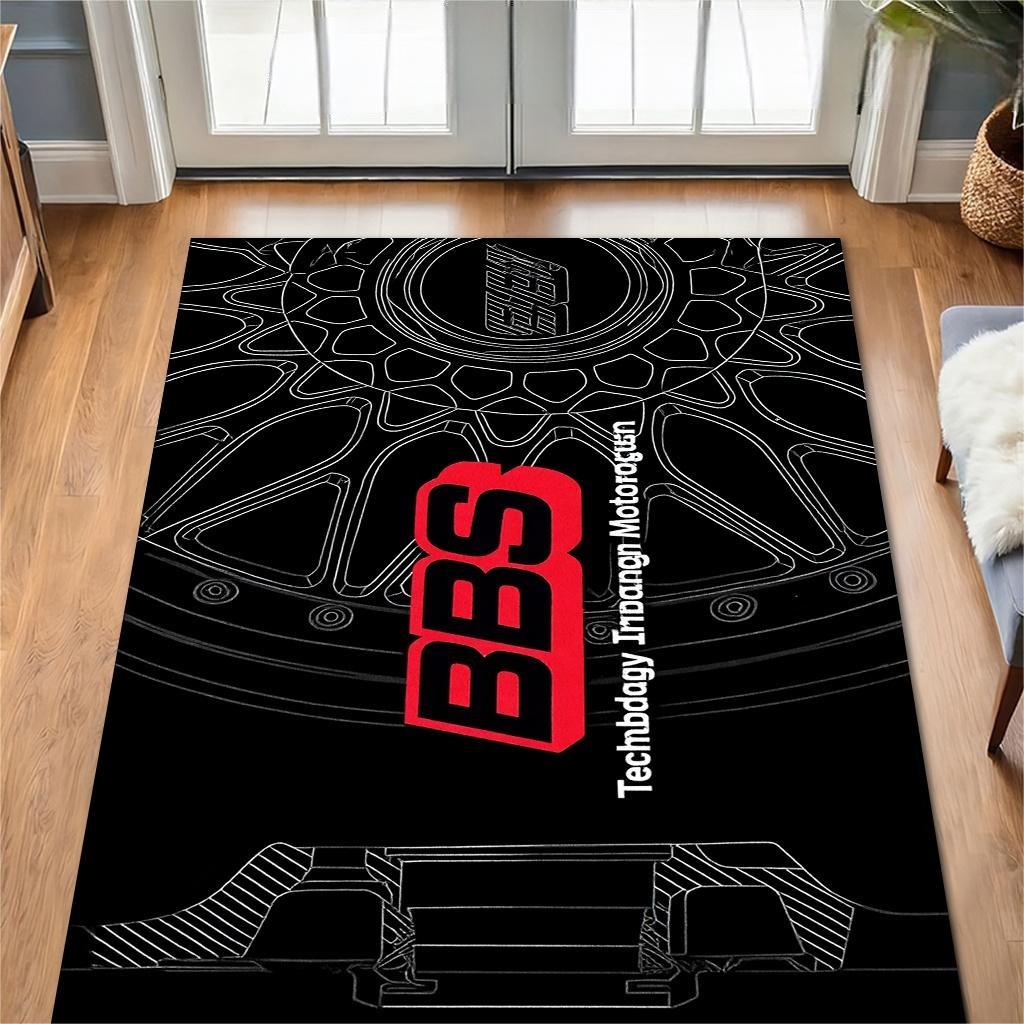 

Wheel Blueprint Area Rug Technik Aus Dem Motorsport Print NonSlip Floor Mat for Entryway Game Room Man Cave JDM Car Decor 40X60CM