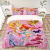 Magical Winx Adventure Print 3Pcs Bedding Setduvet Cover With 2 Bedropillowcase Home Birthday Gift