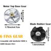 Replacement Parts Compatible with Nutribullet Blender 600W Pro 900W Blade and Base, Motor Top Base Gear and Rubber Gear Set Including Shock Pad
