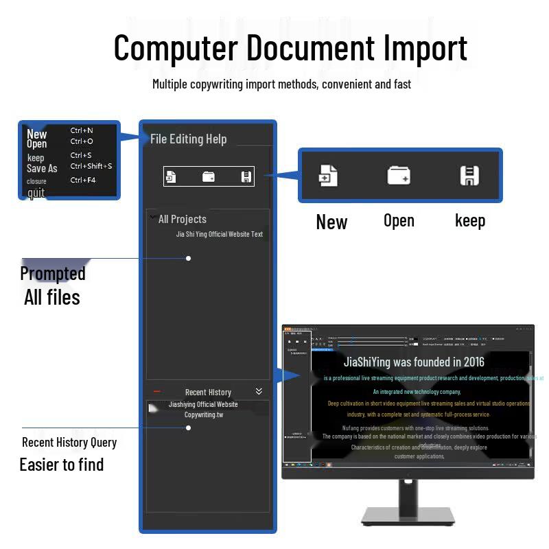 JS20PLUS Portable Teleprompter