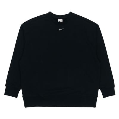 Logo Knit Crew Neck Sweatshirt Women Tops Black DD5468-010