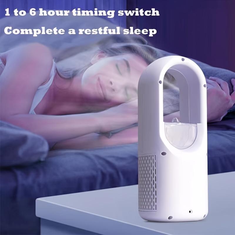 1pc Bladeless Fan With Mist Spray Summer Home Desktop USB Cooling Fan Humidifying Cool Breeze Air Conditioner Fan