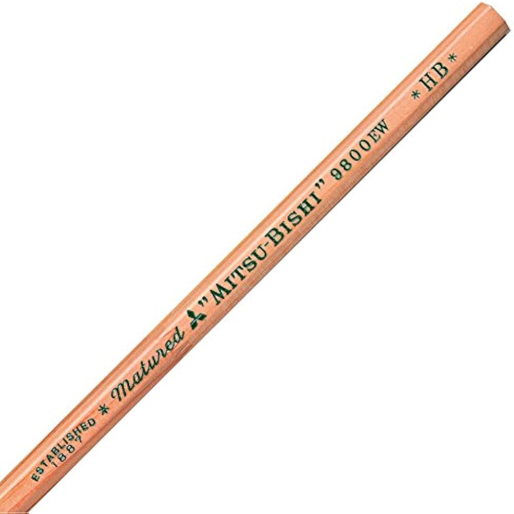 Mitsubishi Pencils Pencils Recycled Pencils 9800EW HB 12 Pack K9800EWHB