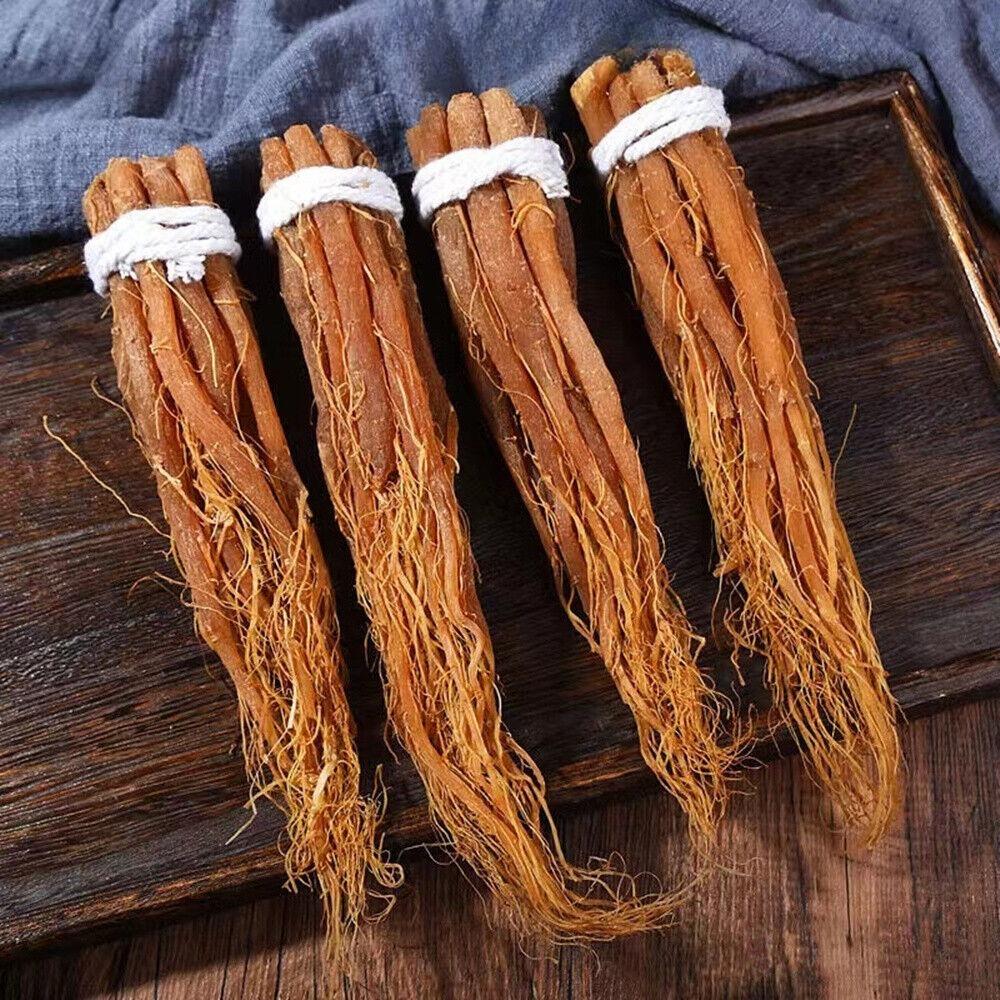 100g Korean Red Ginseng Whole Root 6 Year Old Premium Natural Energy Booster Immune Support Wellness Tea
