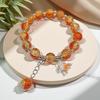 2026 Iridescent Butterfly Bracelet - Colorful 10mm Beads, Color-block Design, Cross-border Gift