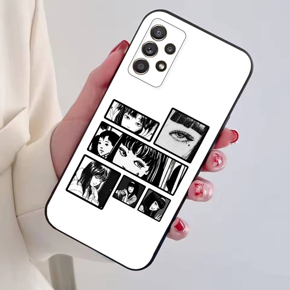 Terror Art Tomie Hard Phone Case Black Silicone Soft For Samsung S25,S24,S21,S22,S23,S30,Ultra,S20,Plus,Fe,Lite