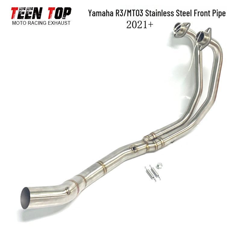 YZF-R3 R25 Yamaha MT03 Motorcycle Mid-Section Bent Exhaust Pipe