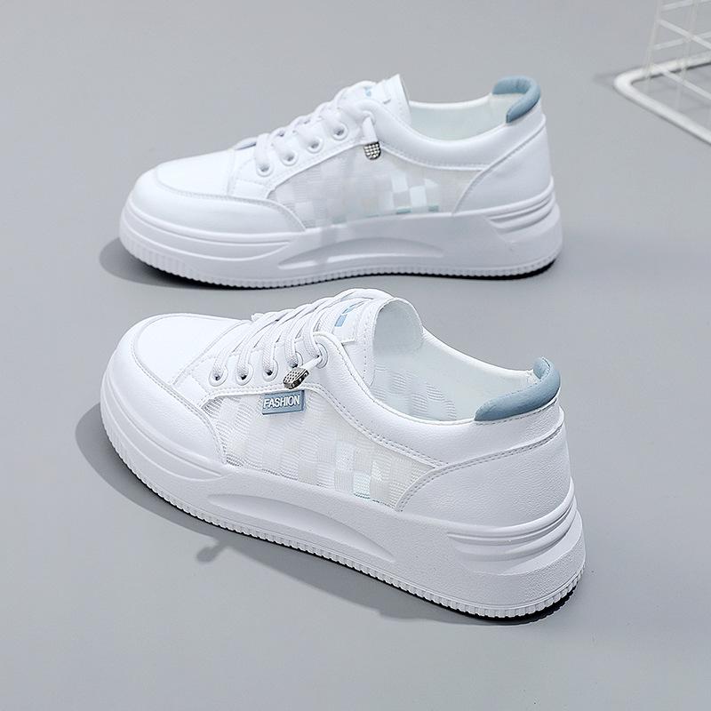 

Comemore женские роскошные кроссовки на платформе женские летние женские плоские спортивные туфли для бега белые 2024 дышащие кроссовки 40 35