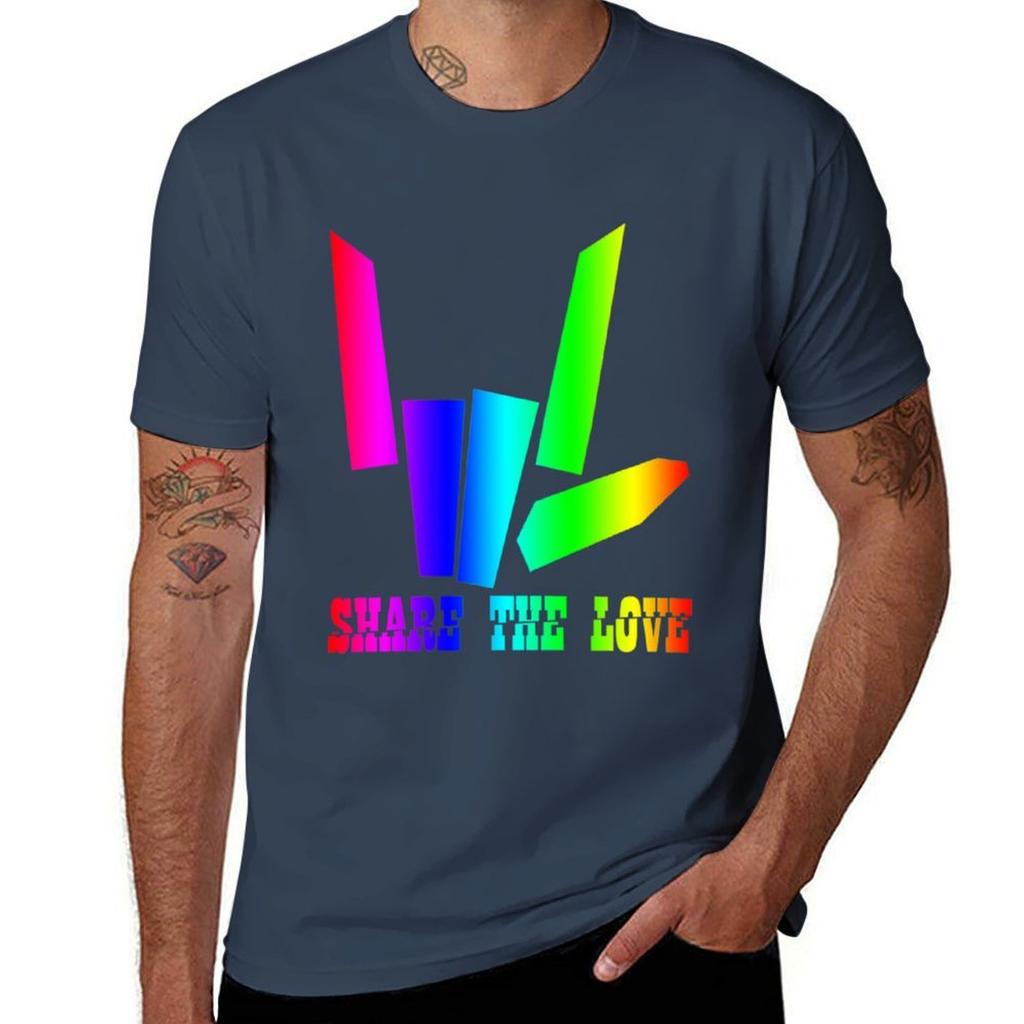 Teile die Liebe T-Shirt Feuchtigkeitsregulierendes Sport-T-Shirt
