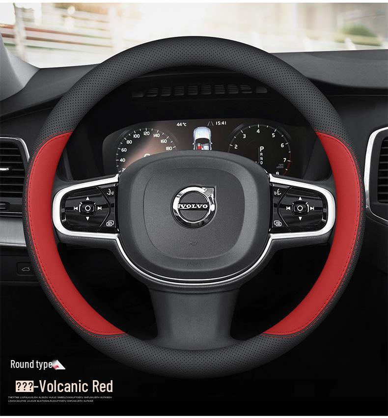 Volvo XC-Serie Echtes Leder Lenkradabdeckung