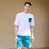 Beijigelleu Surfing Club Men'S Short Sleeve Rash Guard Shorts Set Bem-X905E