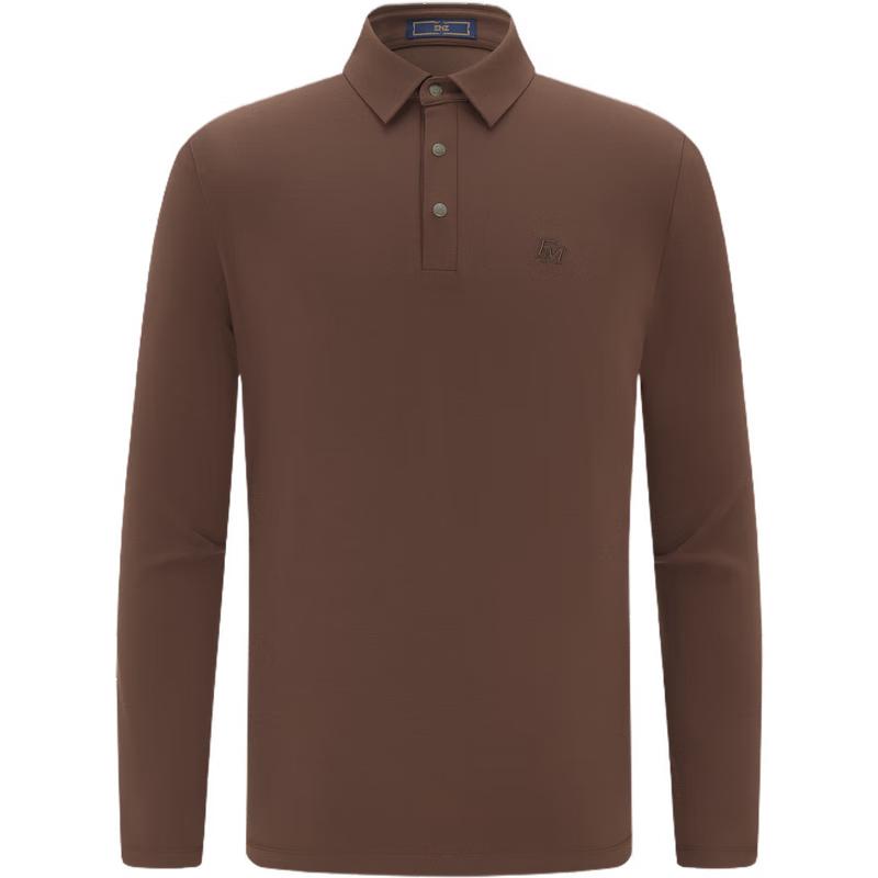 Мужская однотонная рубашка EMZ с длинным рукавом в стиле business casual XL