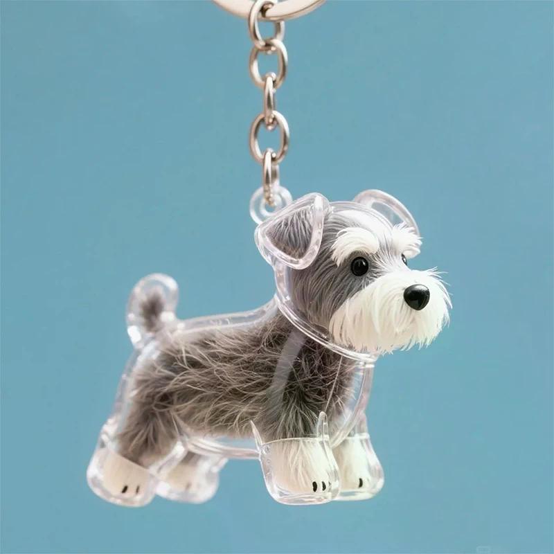 Clear Puppy Hair Memorial Keepsake Capsule Pet's Dog Fur Container DIY Pendant Keychain Decor Pet Lovers Home Display Gifts