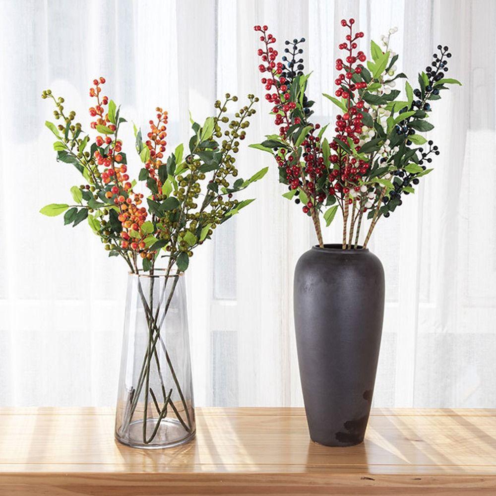 DIY Artificial Red Berry 70cm Simulation Red Berries Creative Christmas Decorations New Year