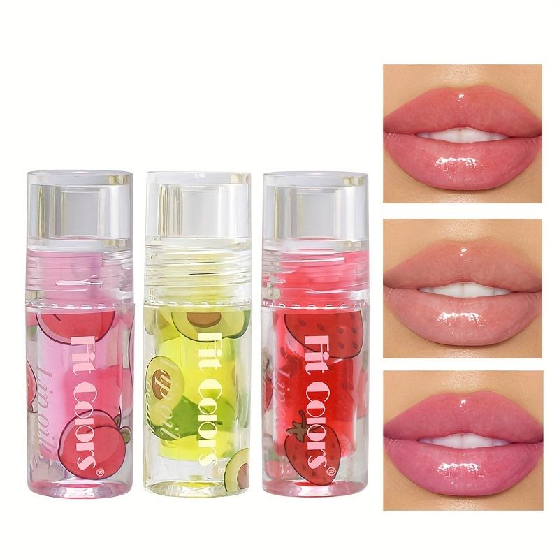 1 pezzo di lucidalabbra colorato che cambia colore ai frutti, rossetto idratante, olio per labbra, balsamo labbra impermeabile a lunga tenuta per trucco da donna