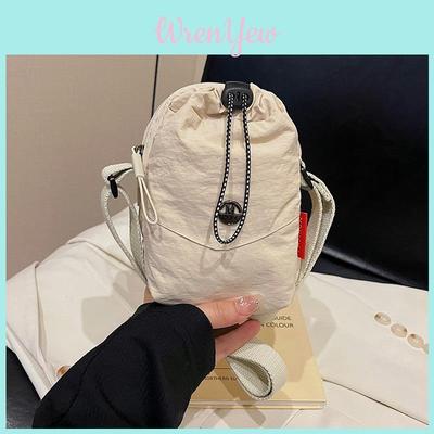 Canvas Bucket Bag With Drawstring Closure For Daily Urban Style