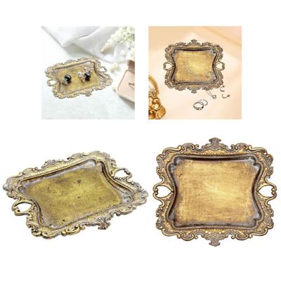 Design Vintage Suport pentru Bijuterii Tavă Organizator Cosmetice Machiaj Robust Versatil