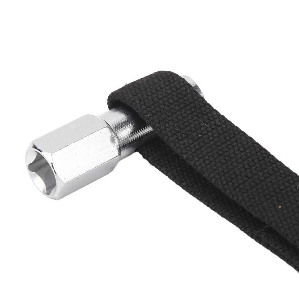 Filter Strap Wrench - Durable Steel, Remove Filter in Seconds, Nylon Belt Design Fits Most Vehicles