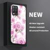 Floral Painting Phone Case For OPPO Realme 8S 7i 7 6 Pro 6S 6i 9 5G 9i 8i 9 Pro Plus Silicone Protective Glass Anti-knock Cover