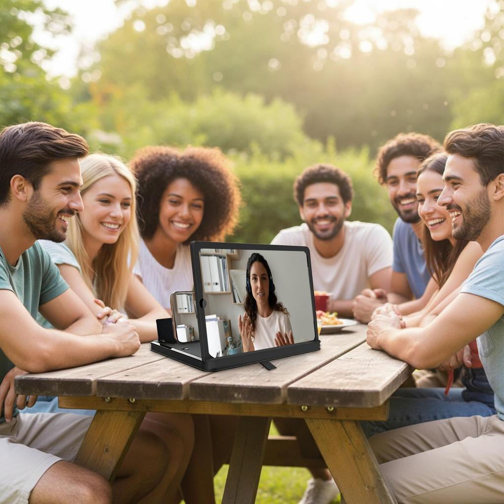 Handy-Bildschirmlupe Hoch-Quer-Smartphone-Ständer Handy-Bildschirmvergrößerer Für Studenten Erwachsene Frauen Männer