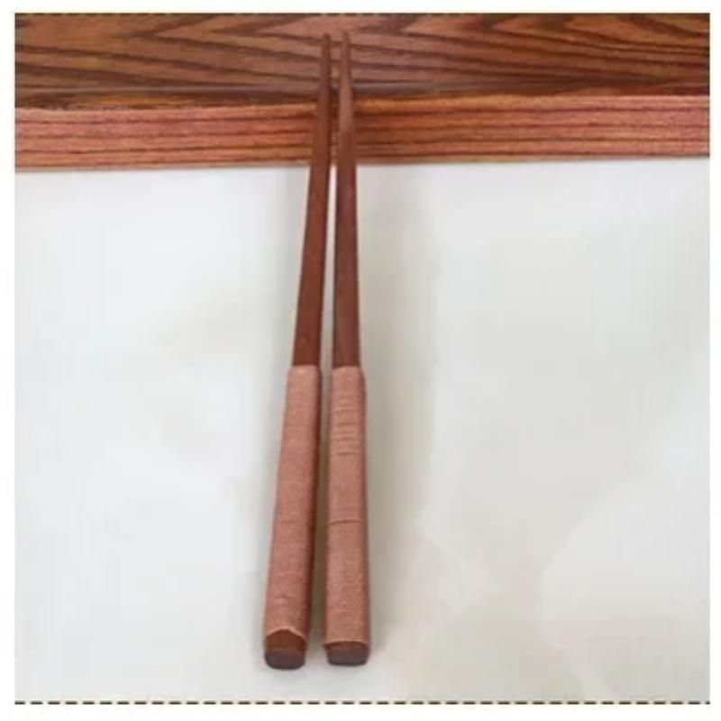 23.5CM Handmade Wood Sushi Chopsticks Japanese Natural Chestnut Value Gift Chinese Style Food Household Kitchen Tableware Gadget