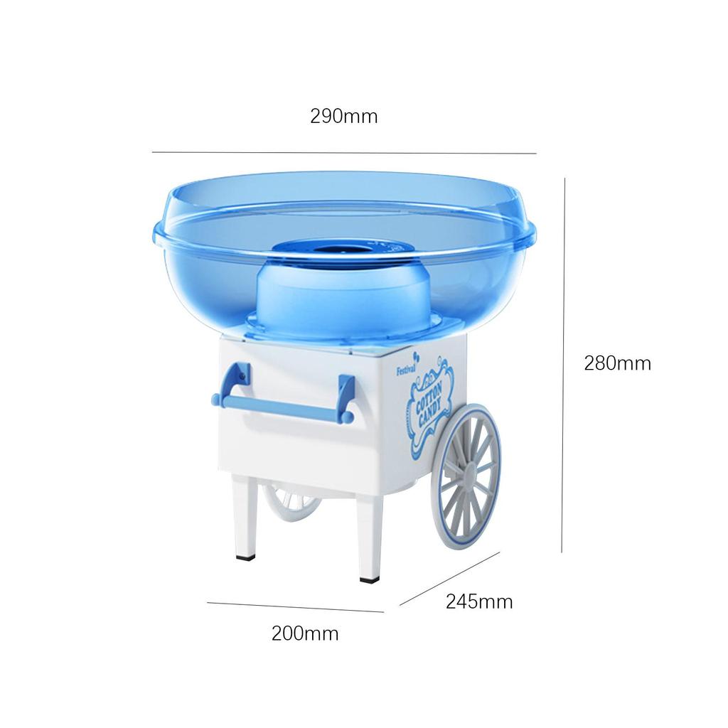 Süßigkeitenautomat Tragbar Cartoon Haushalt Süßigkeitenautomat Zuckerwatte-Maschine für Geburtstagsgeschenk Zuhause DIY Werkzeuge Kinder