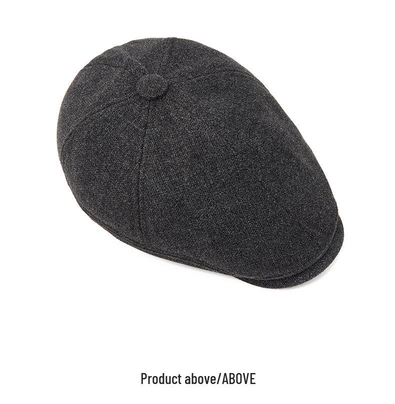 Autumn & Winter Wool Felt Beret: Warm British Retro Flat Cap for Men, Women & Children