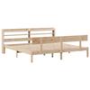 VidaXL Bed Frame with Headboard 200x200 Cm Solid Pine Wood, Bed, Bedroom Furniture, Wooden Bed, Bed 3306627