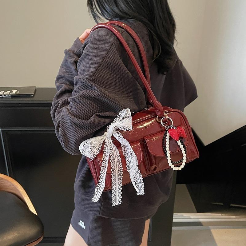 Underarm Bowling Bag Women's New Simple Casual High-end Pillow Bag Versatile Shoulder Bag