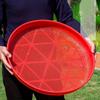 Red Sieve Basket Round Food Storage Tray Durable Fruit Basket  Washing