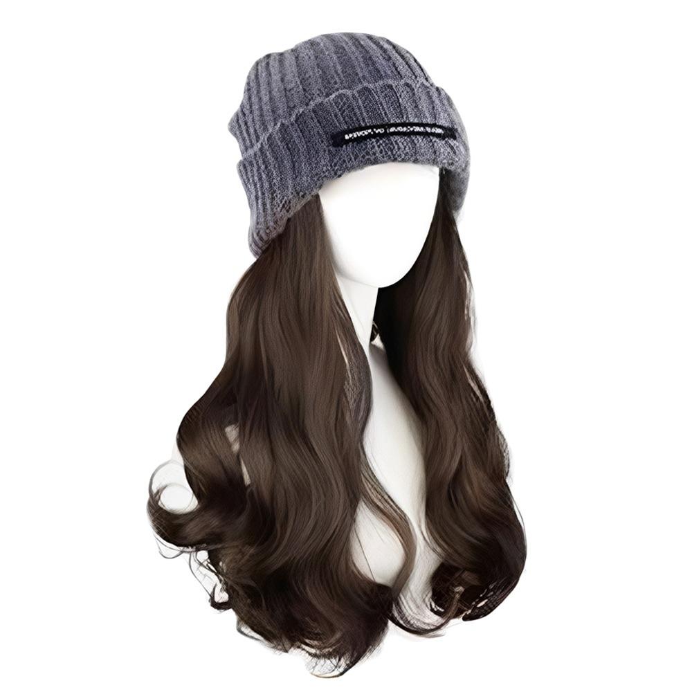 Rudens Ziemas Garu Viļņainu Matu Beanie