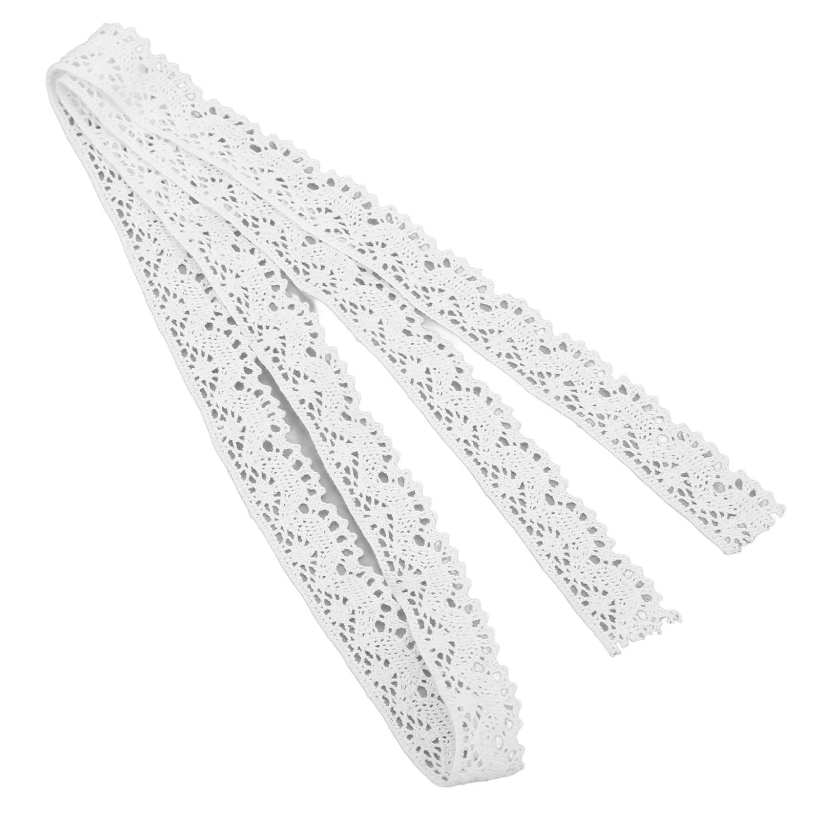 

Lace Ribbon DIY Cutting Elegant Style Clear Patterns Quilting Accessories for Christmas Wedding DecorationWhite білий