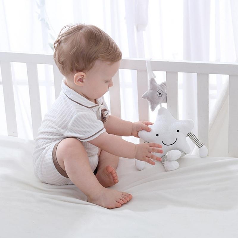Baby Rattles Crib Toy Holder Rotating Bed Bell Musical Starry Sky Newborn Infant Baby Boy Toys Gifts Wind Chime Pendant Toy