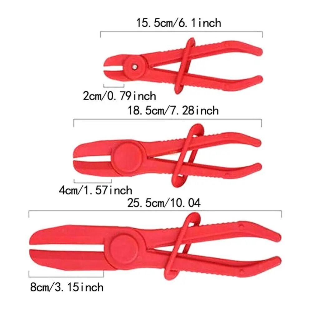 3pcs Hose Clamp Removal Hose Tube Clamp Pliers Nylon Brake Fuel Water Line Clamp Pliers  Car Repair