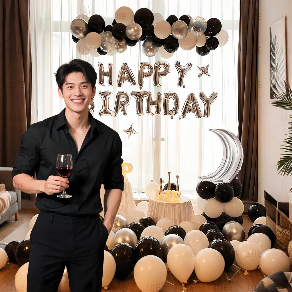 Scene Arrangement Background Wall Supplies Premium Package Set Girlfriend Birthday Balloon Party Decorations