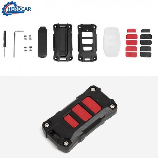 

Car Key Fob Cover Case Skin Trim Full Cover For Jeep Wrangler JL / Gladiator 18+