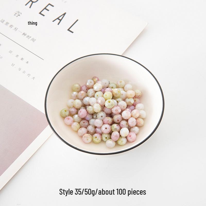 6.5-10mm Multicolor Glass Beads for DIY Bracelet and Necklace Jewelry Making