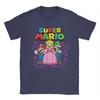 Super Marios Peach Luigi Trio Stars and Hearts T Shirt Unisex Cotton TShirt Round Neck  Tee Shirt Short Sleeve Clothes Plus Size