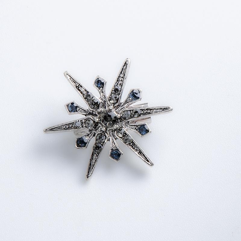 

Металлическая брошь-звезда, булавка с кристаллами, булавка на лацкан мужского костюма, рубашка, корсаж, воротник платья, роскошные ювелирные изделия для женщин, аксессуары