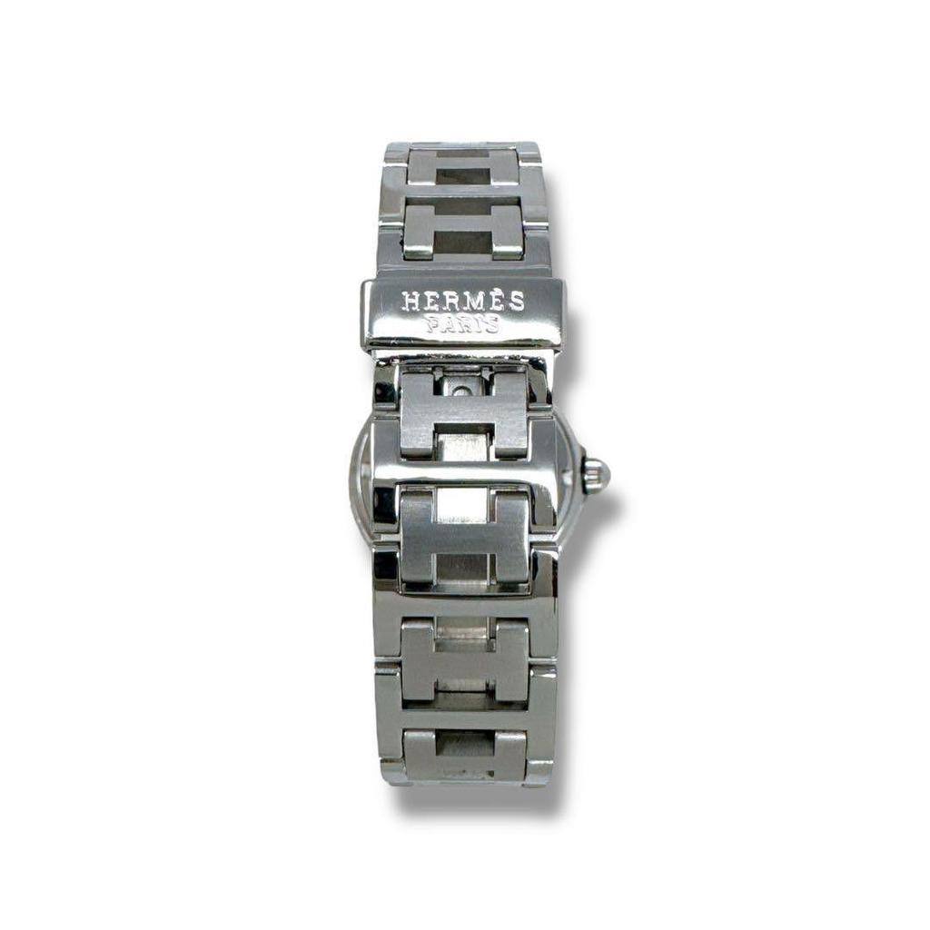 Used Hermes Clipper Diver CL5.210 White Ladies Watch HERMES Operating Brand Quartz