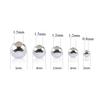 Echte 925 Silber Runde Perlen Abstandshalter Perlen Schmuckherstellung Lose Perlen Fundstück für DIY Armband Halskette Zubehör