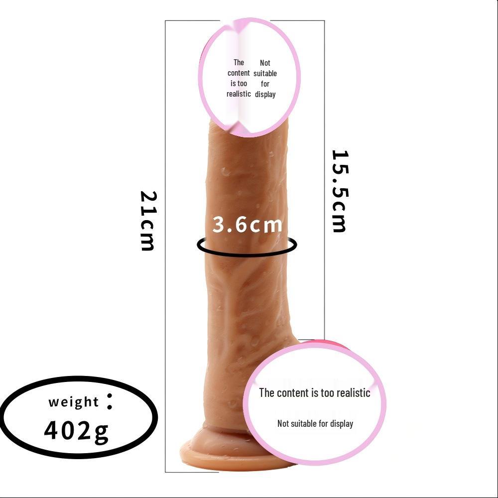 Women's Realistic Silicone Dildo - Soft, Comfortable, and Muscle-Textured for an Enhanced Experience.