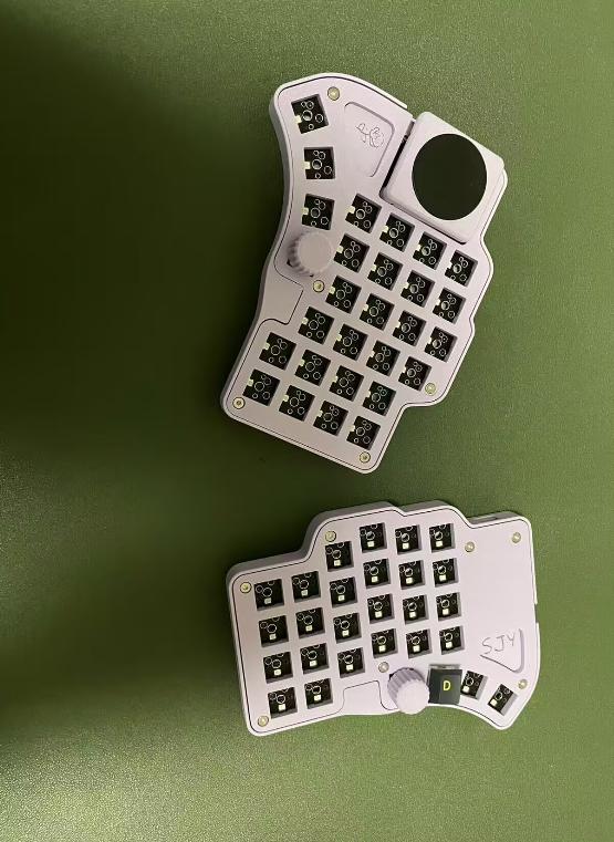 Custom Dilemma Max Split Keyboard Kit Wired RGB Hot Swap Welding FDM Knob Touchpad Mouse Simulate Support Vial MX Switch Gift